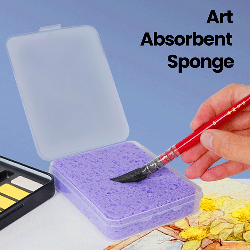 Eco Sponge - 박스형 수채화 물감 그림 청소 스펀지