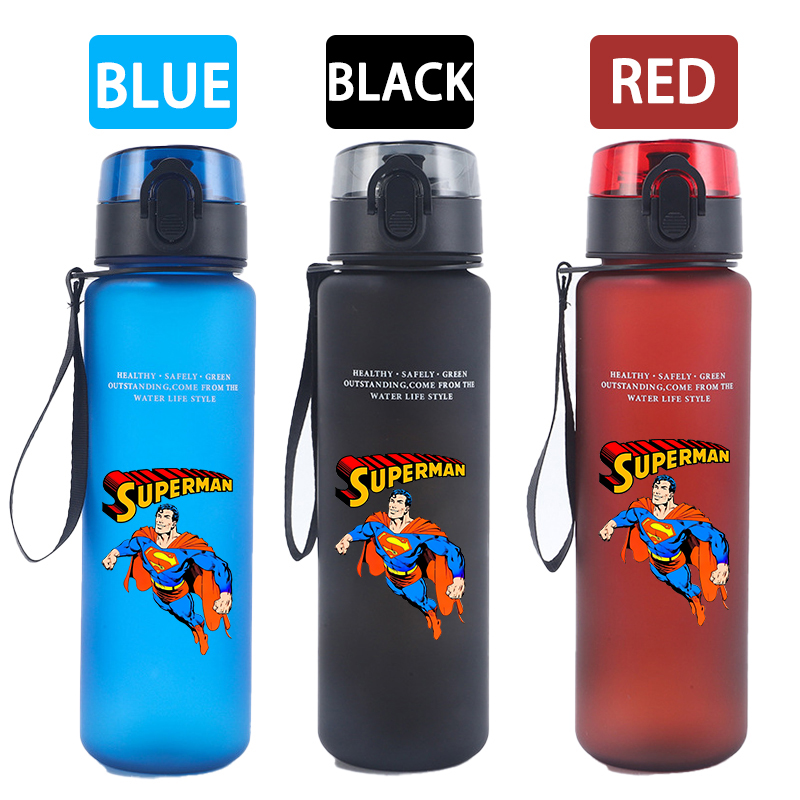 650ml 슈퍼맨 스포츠 물병 여성 남성 동기 부여 물 - Reusable Bottle 리뷰 및 가격