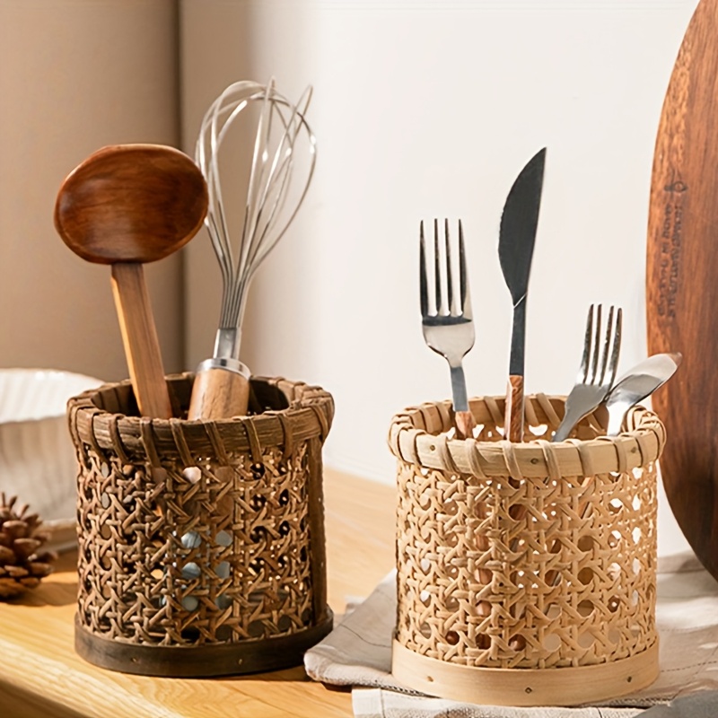1pc 칼 붙이 스탠드 - 다기능 숟가락 및 젓가락 보 - Bamboo Cutlery 리뷰 및 가격